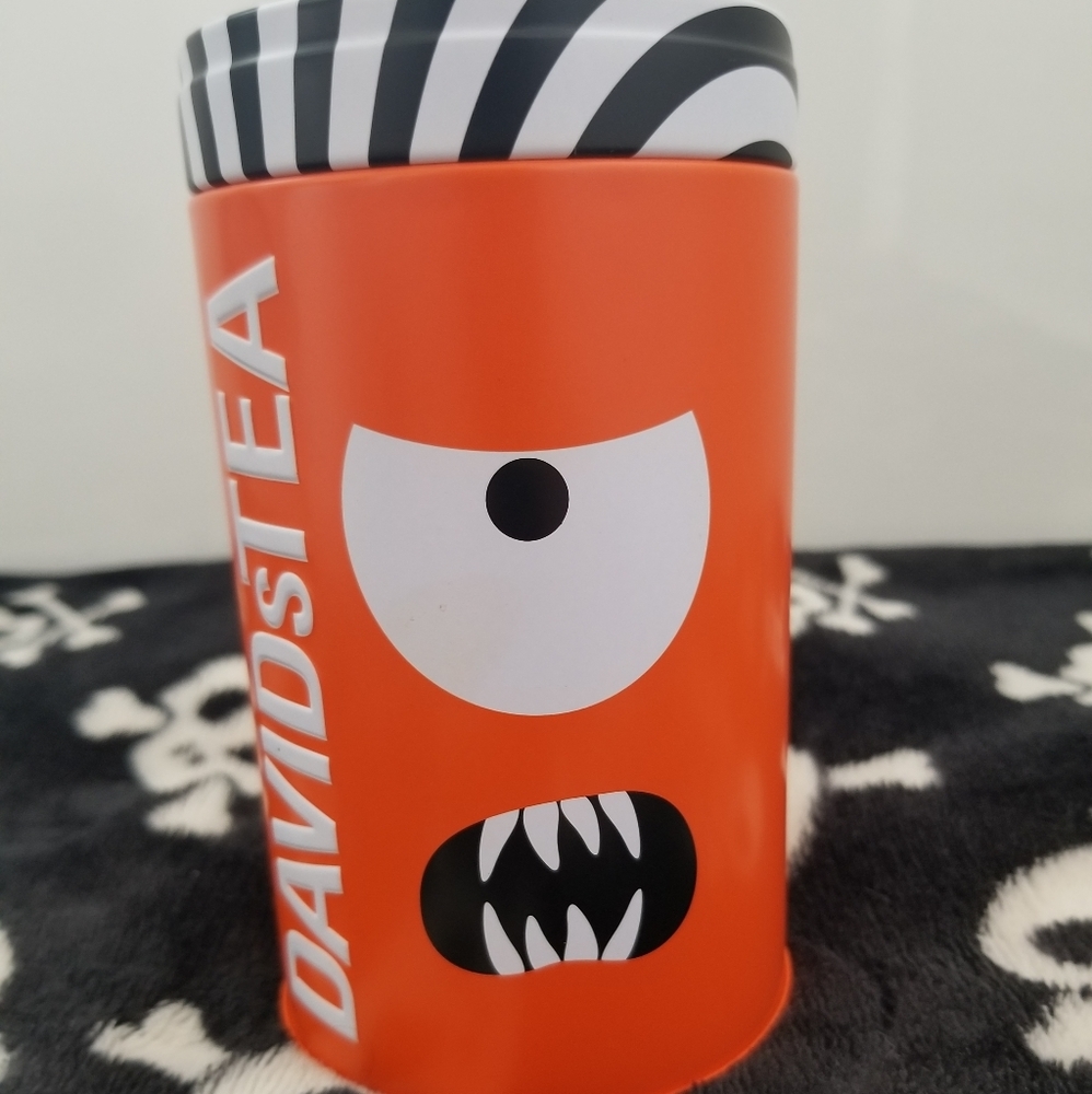 Davids Tea Halloween Tin used